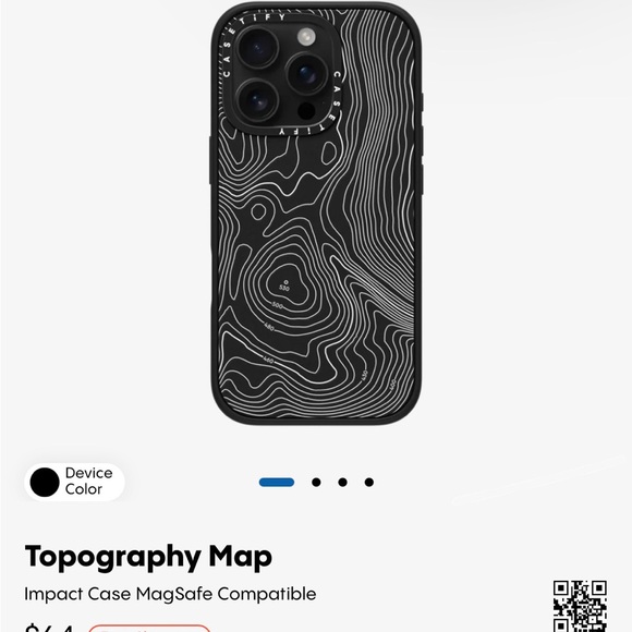 Casetify Other - Topography Map Impact Case for iPhone